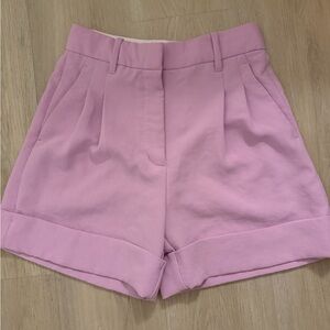 Aritzia High-Waist Pink Cuffed Women’s Shorts